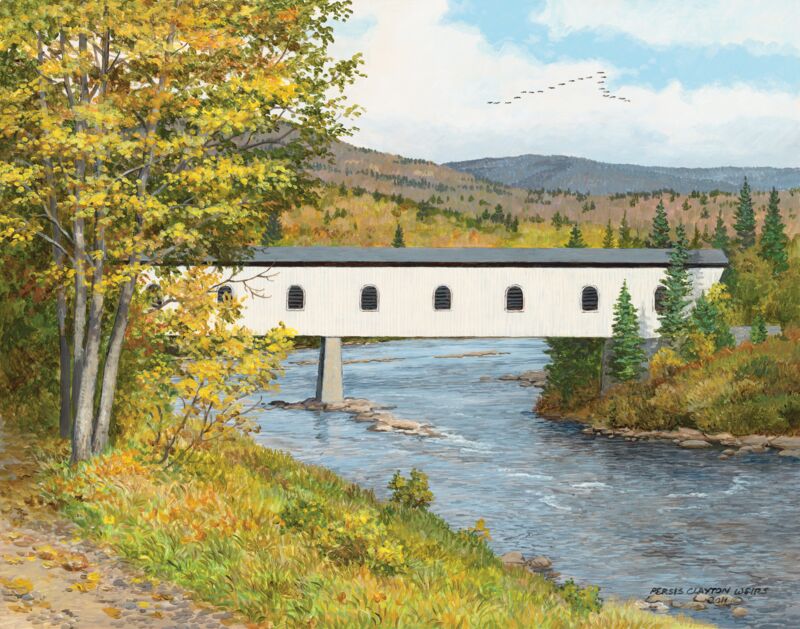 Autumn Journey—Covered Bridge by Persis Clayton Weirs