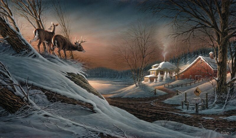 Deer Crossing by Terry Redlin