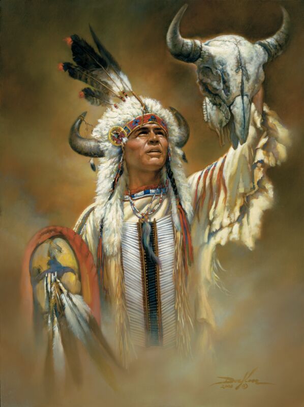 Legend of White Buffalo Art by Russ Docken