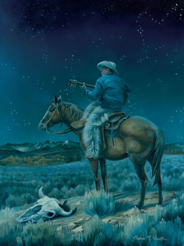 Moonlight Serenade—Cowboy by Tom Wosika