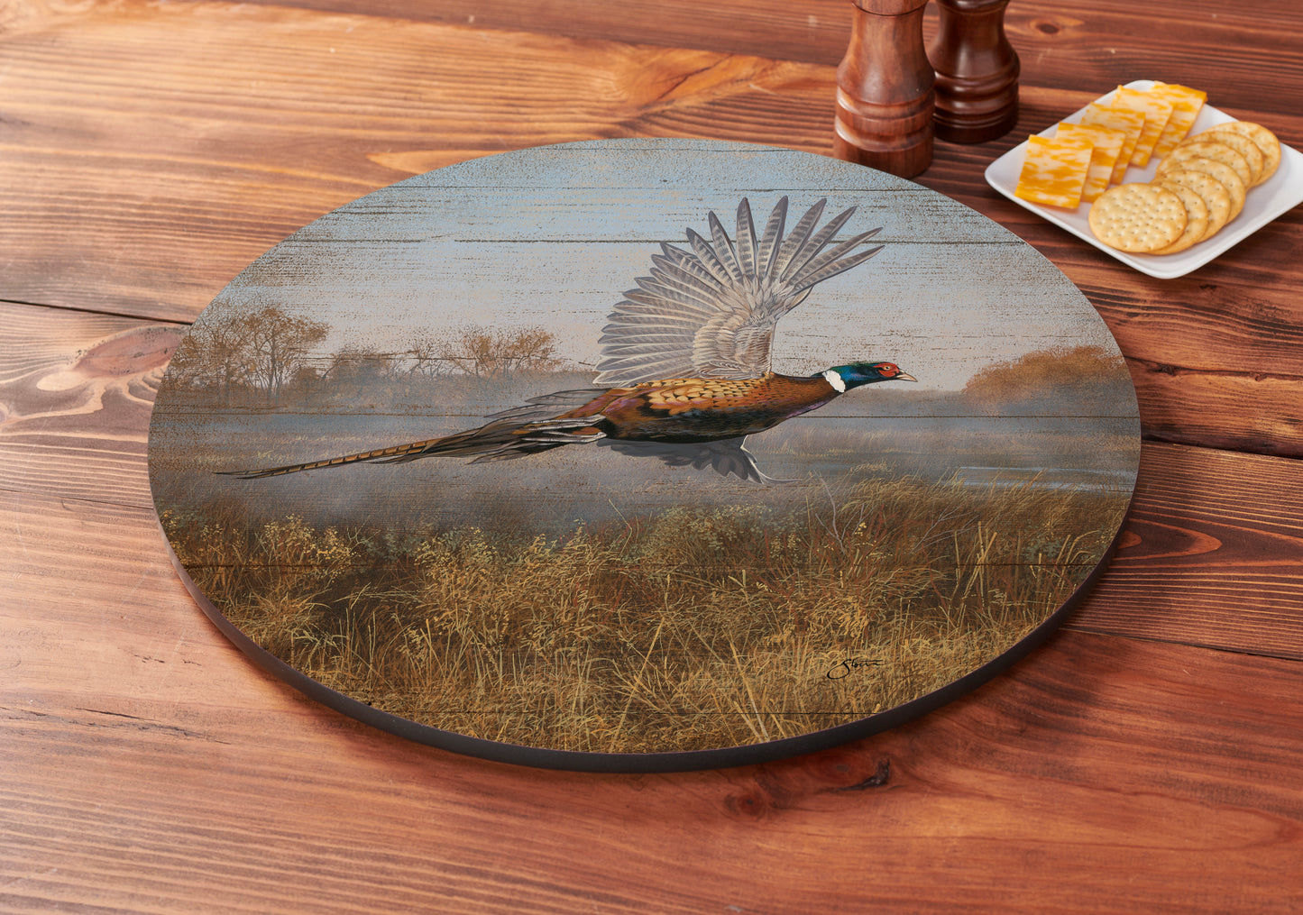 Morning Mist-Pheasants