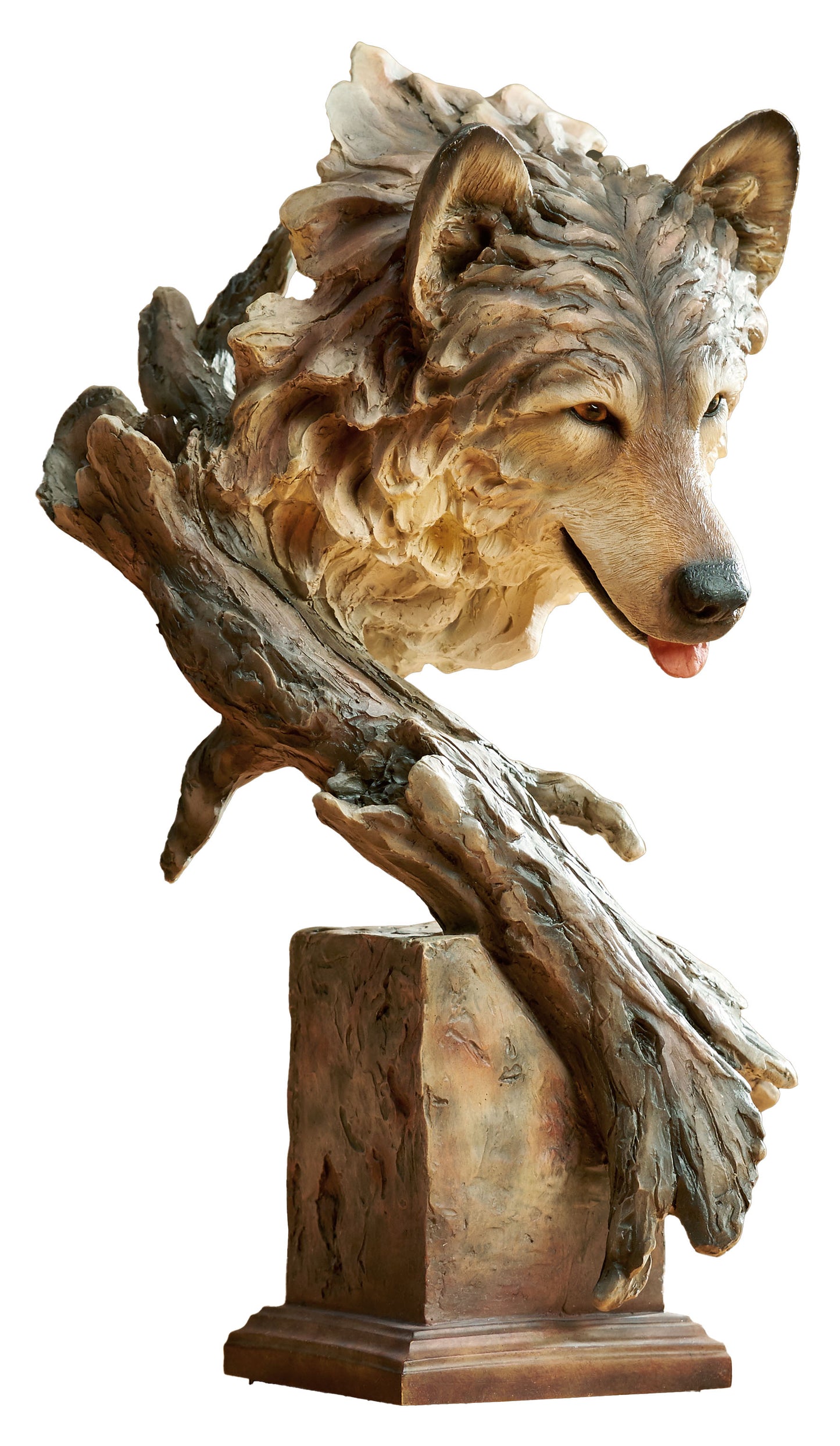 Survivor Wolf Bust - Sculpture