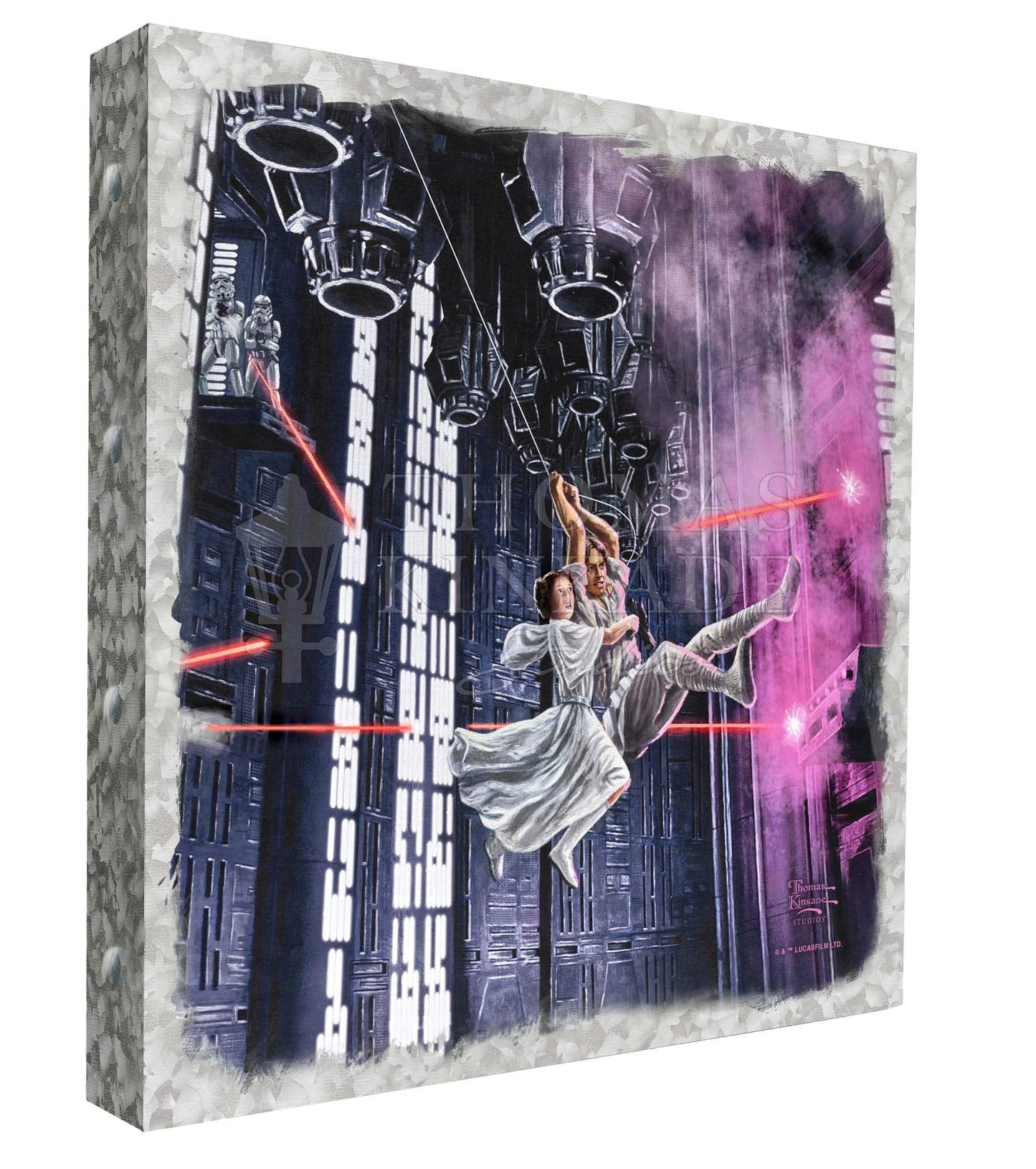 On the Run - 14" x 14" Metal Box Art