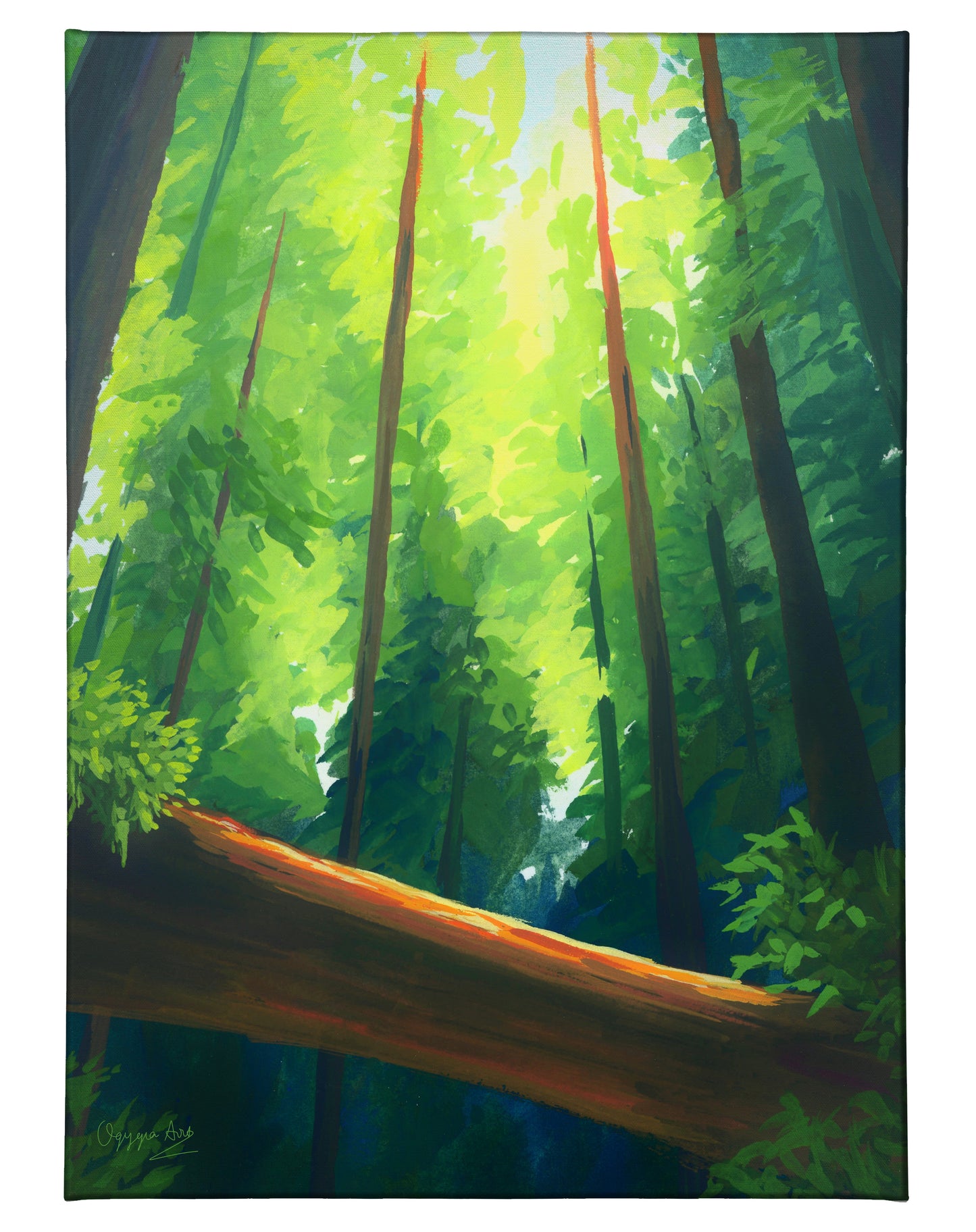 Tree Bridge - 13" x 18" Gallery Wrapped Canvas