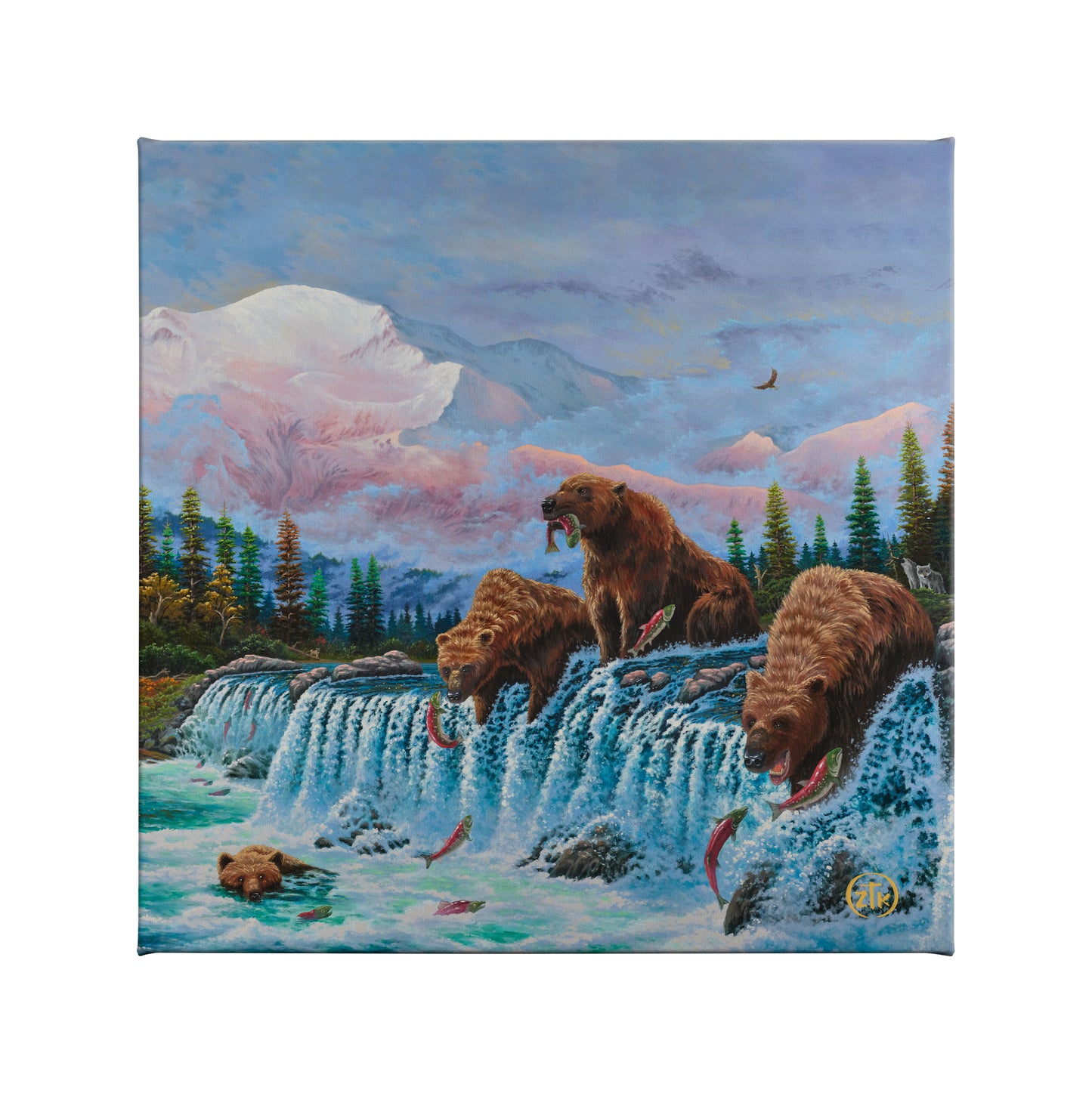 Spirit of Denali - 14" x 14" Gallery Wrapped Canvas