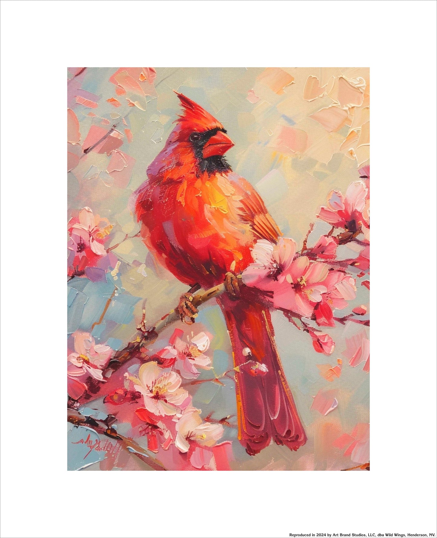 Blossom Watch - Cardinal - Art Prints
