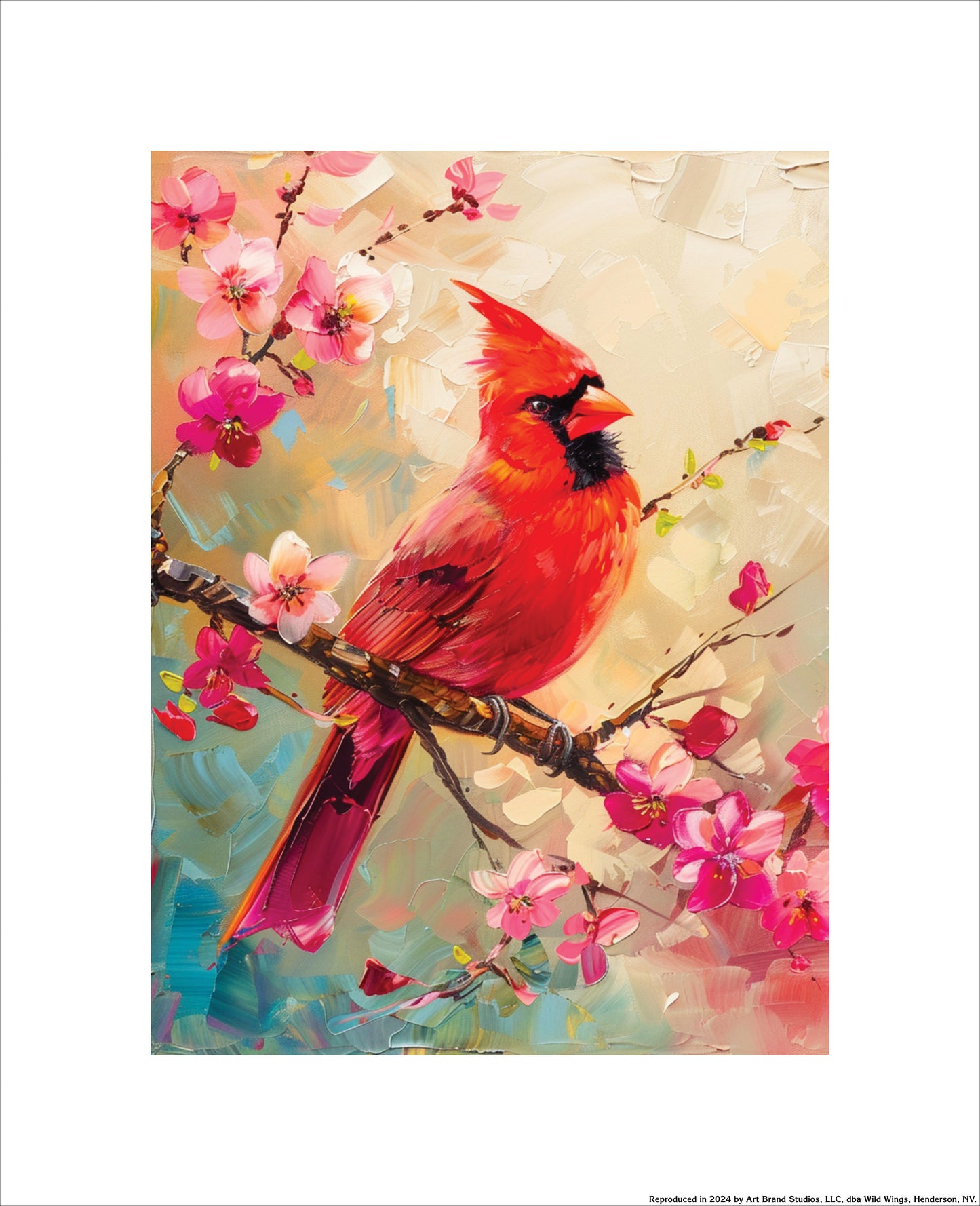 Crimson Blossom - Cardinal - Art Prints