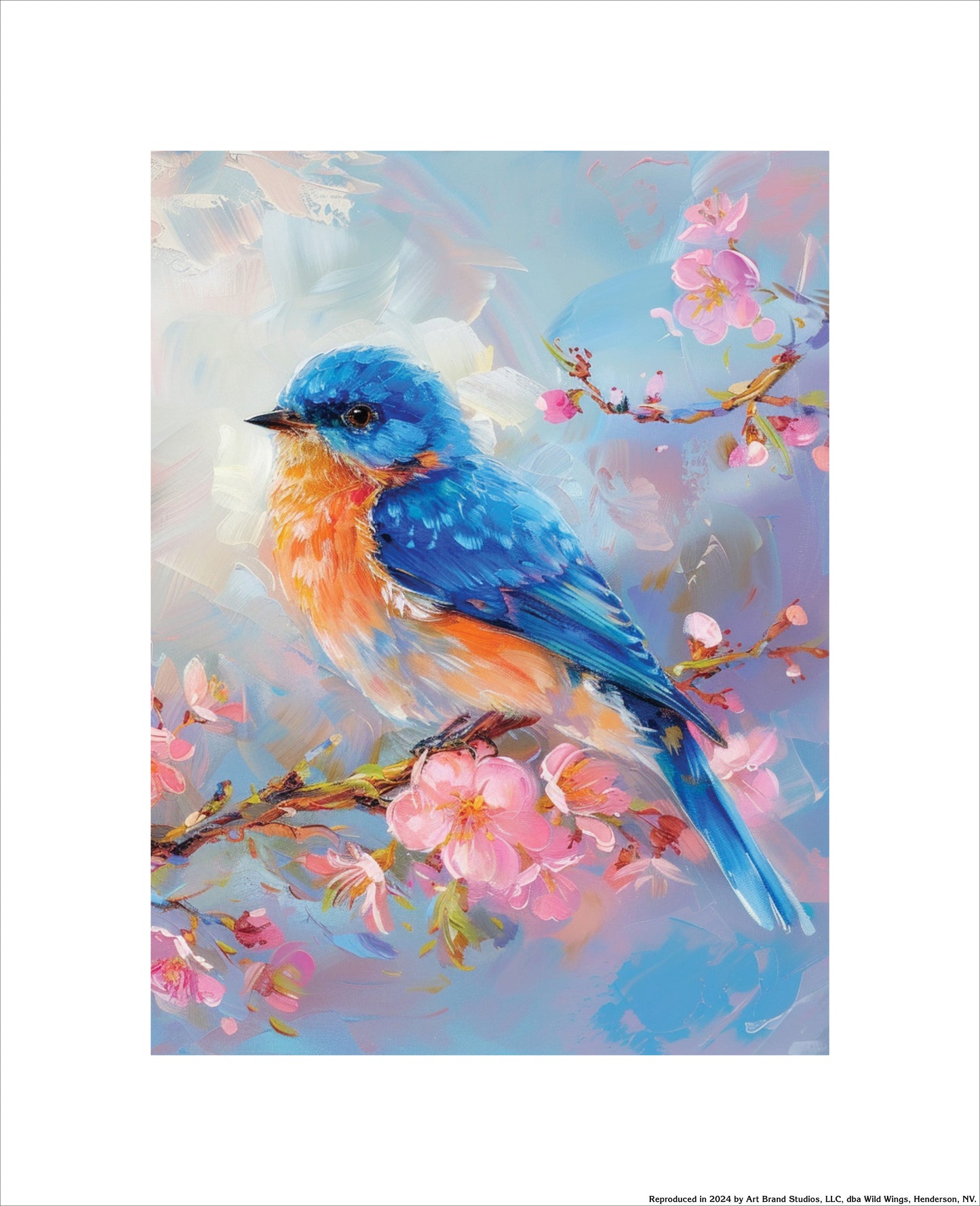 Blossom Perch - Bluebird - Art Prints