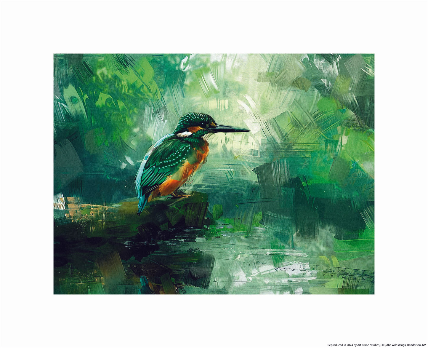 Shades of Green - Green Kingfisher - Art Prints