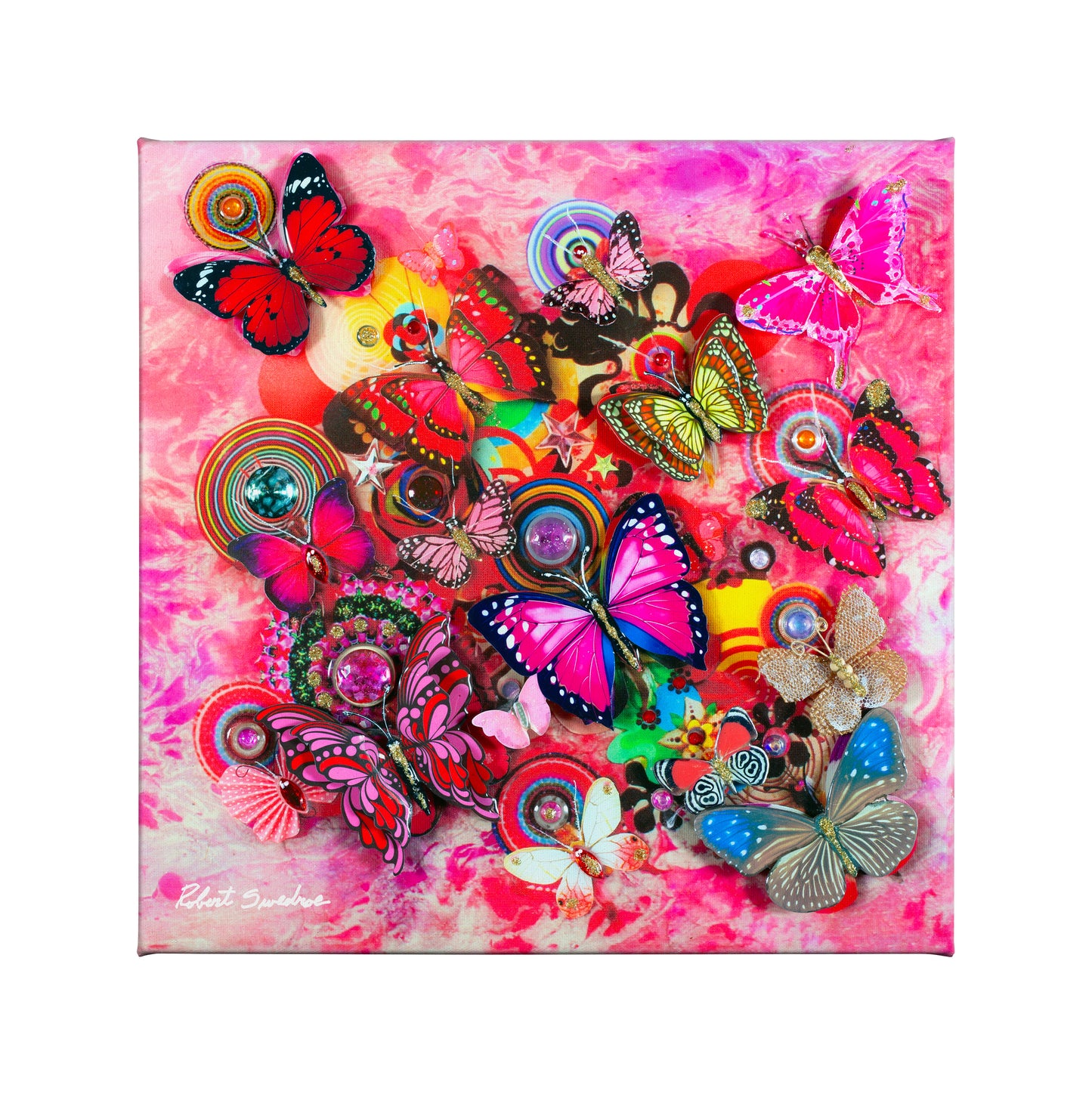 Butterfly Angels - 14" x 14" Gallery Wrapped Canvas