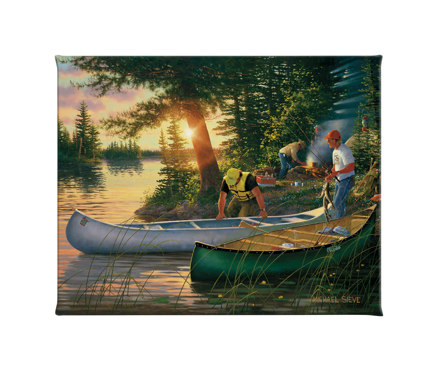 Backcountry Canoe-In - 16" x 20.5" Gallery Wrapped Canvas
