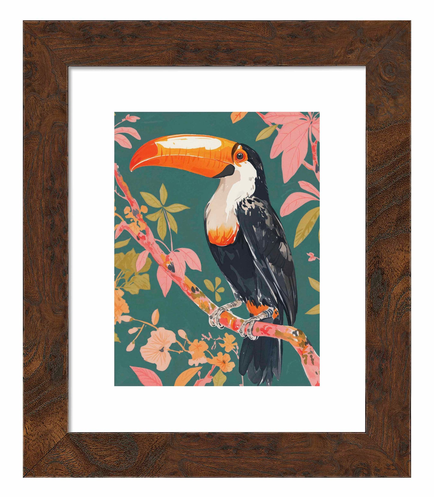 Tropical Splendor - Toucan in Blooming Canopy - Art Prints