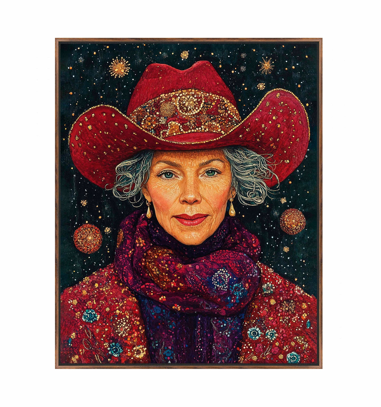 Portrait of Mrs. Claus - Gallery Wrapped Canvas