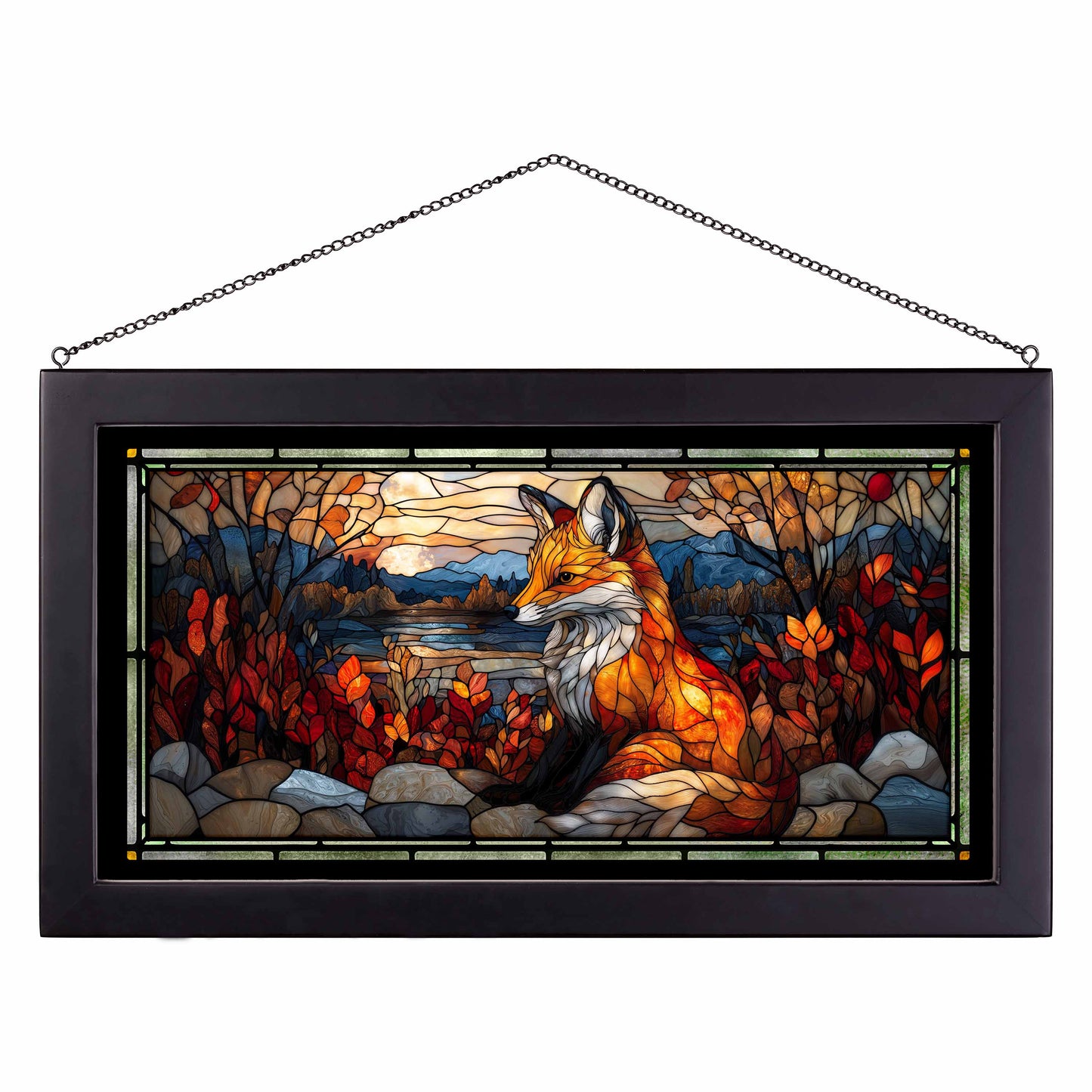 Equinox Wanderer - 13" x 23" Stained Glass Art