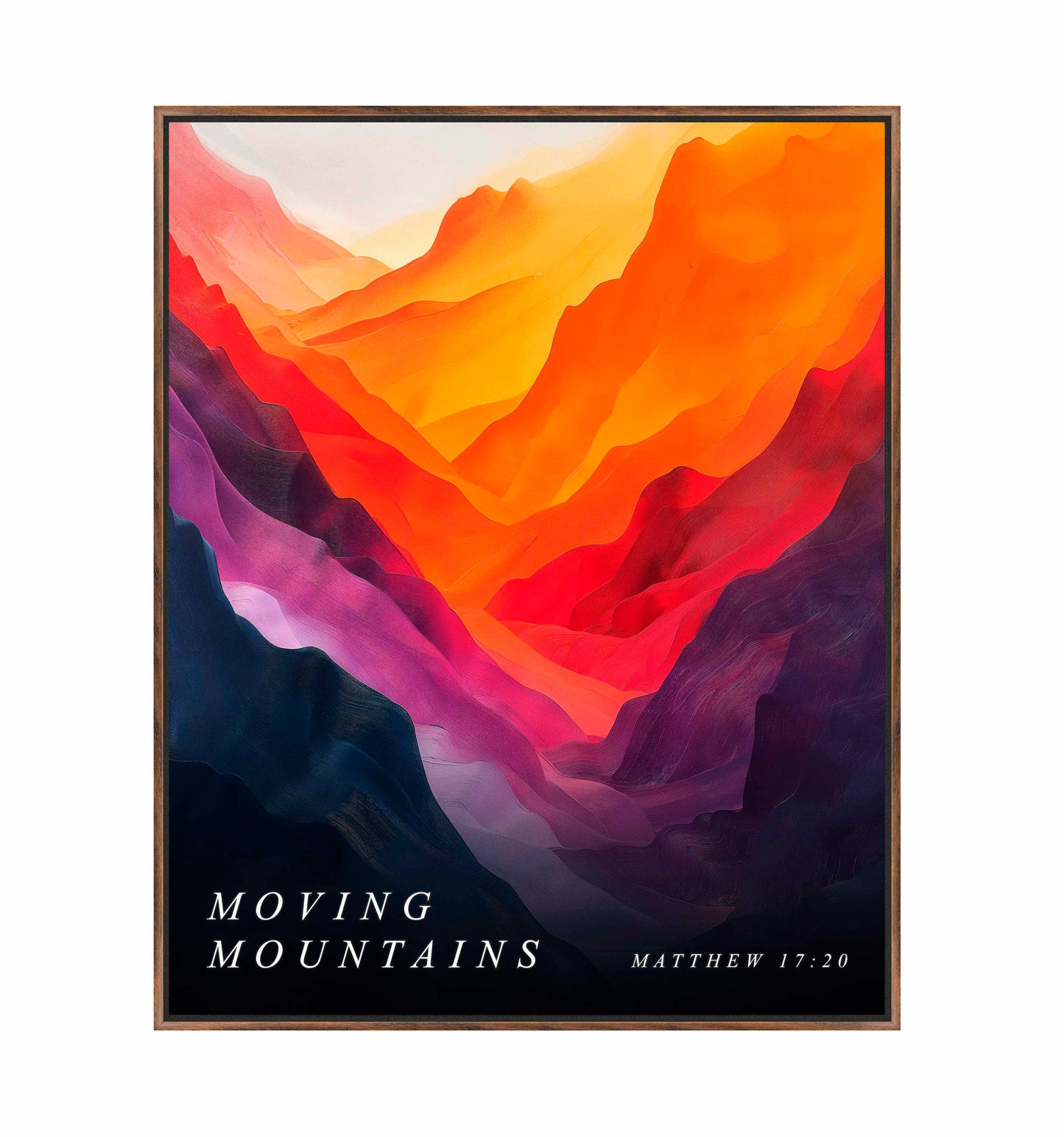 Moving mountains - Gallery Wrapped Canvas