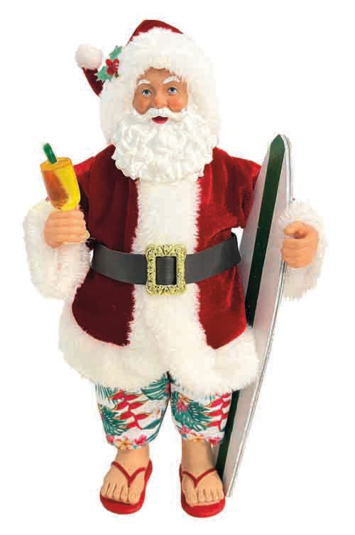 Surfs Up - 10" Santa