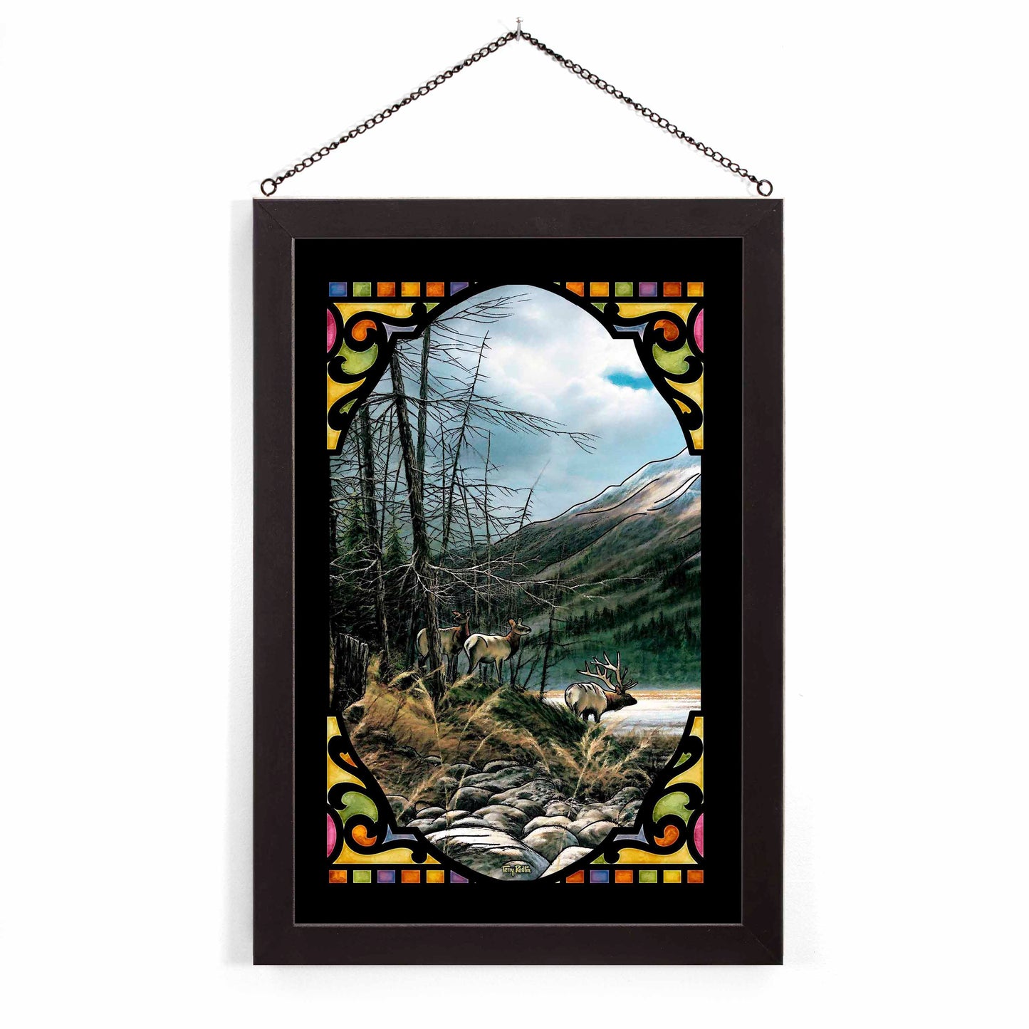 The Master's Domain - 20" x 14" Stained Glass Art