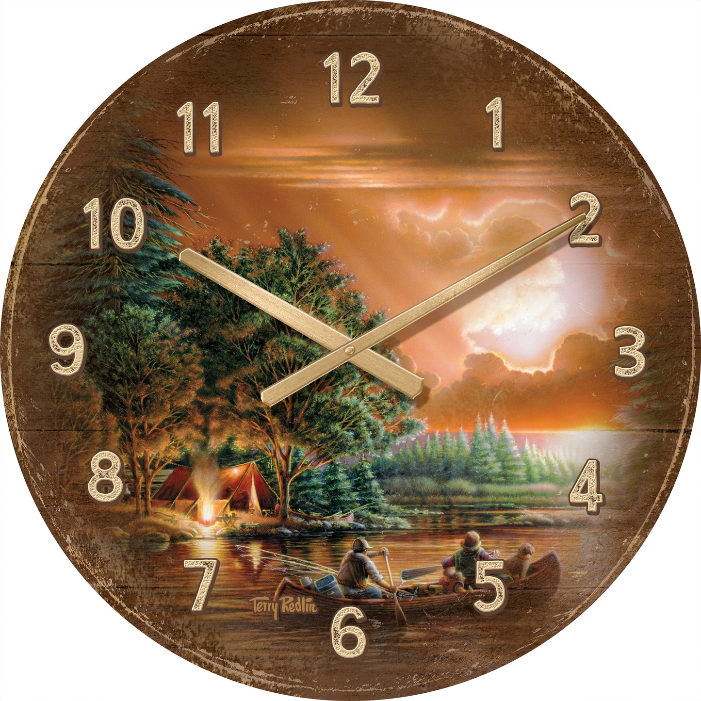 Evening Rendezvous - 21" Round Clock
