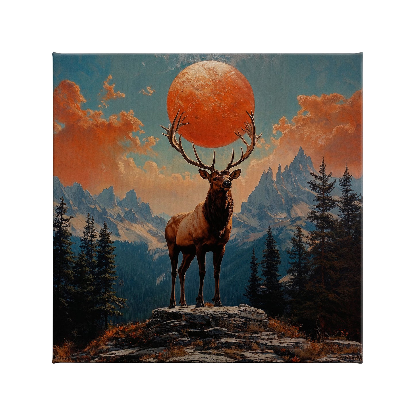 High Country King - 20" x 20" Gallery Wrapped Canvas