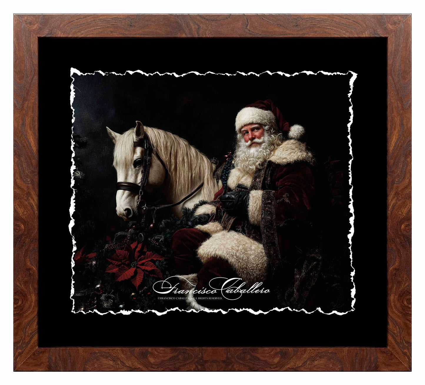 Christmas Eve Preparations - Deckled Edge Paper Print