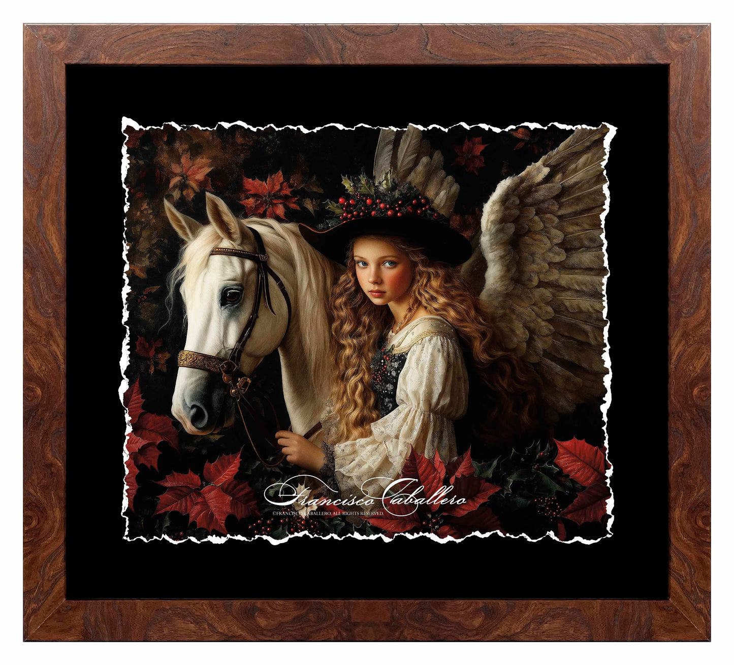 Winter's Noble Spirit - Deckled Edge Paper Print