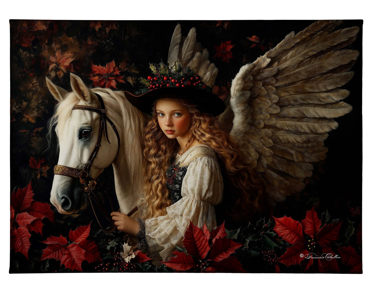 Winter's Noble Spirit - 13" x 18" Gallery Wrapped Canvas