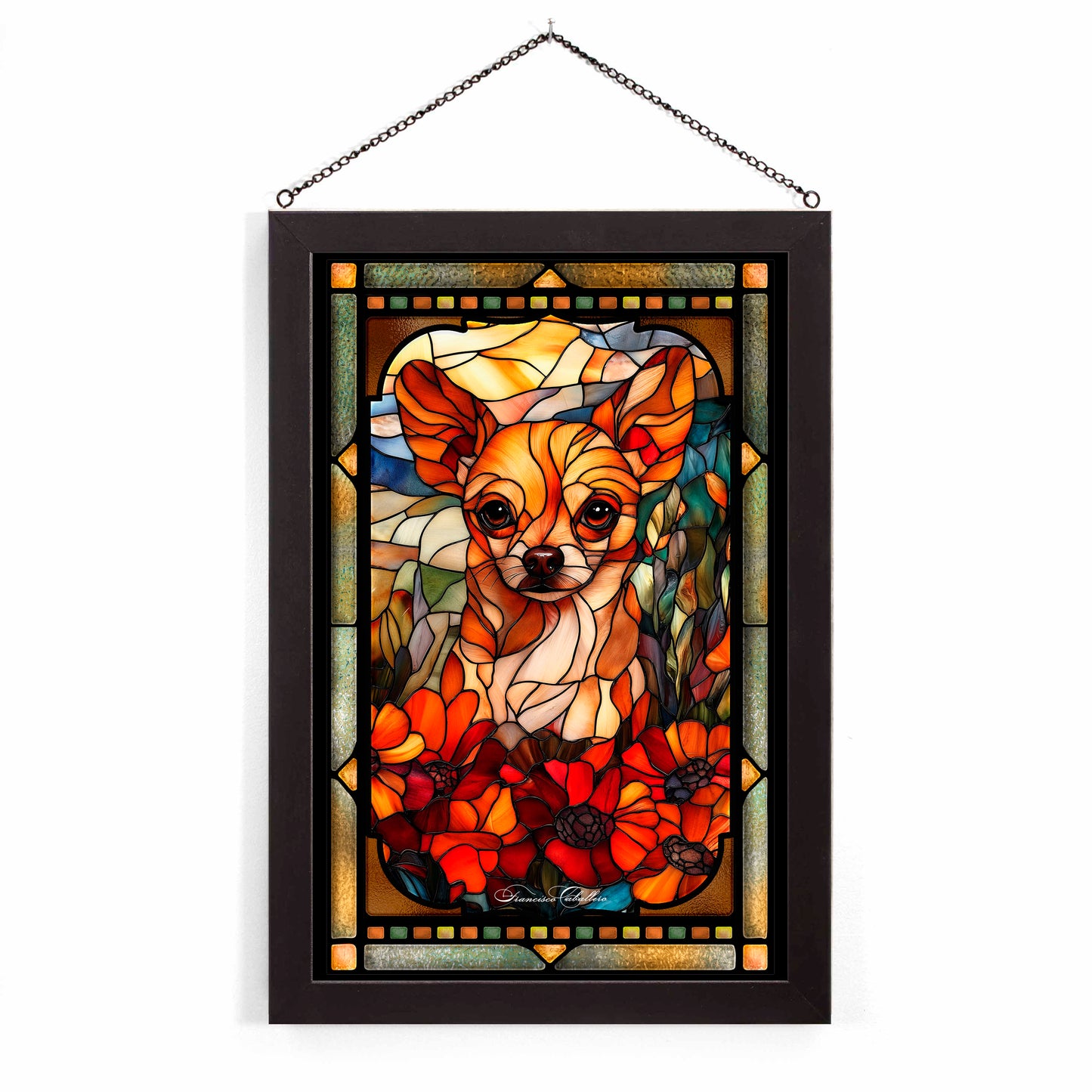 Chihuahua - Stained Glass Art