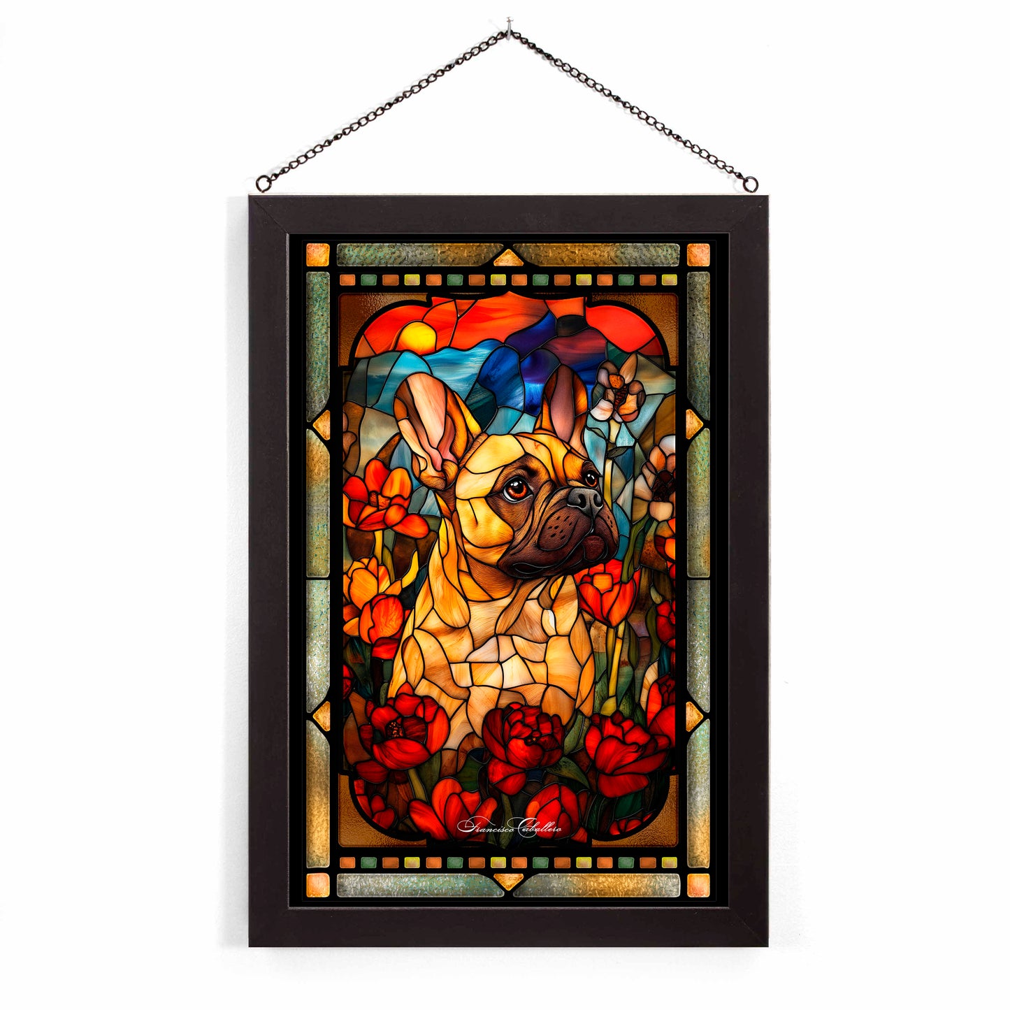 French Bulldog - Stained Glass Art