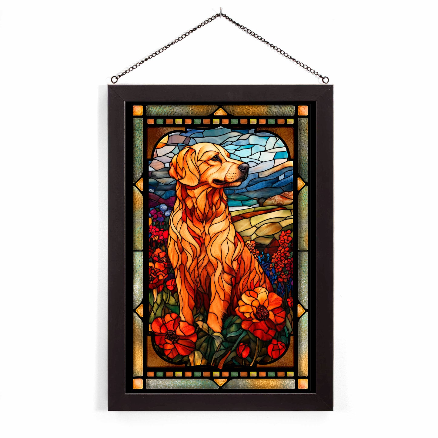 Golden Retriever - Stained Glass Art