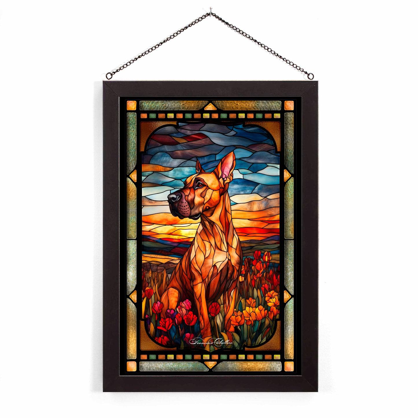 Great Dane - Stained Glass Art