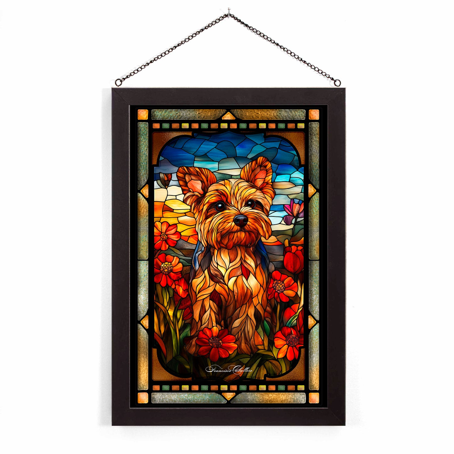 Yorkshire Terrier - Stained Glass Art