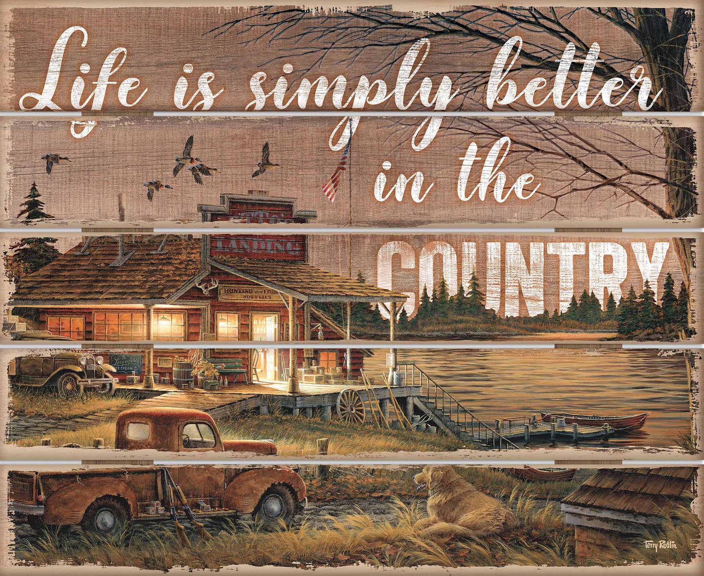 Life's Better in the Country - 18" x 22" Pallet Wall Art