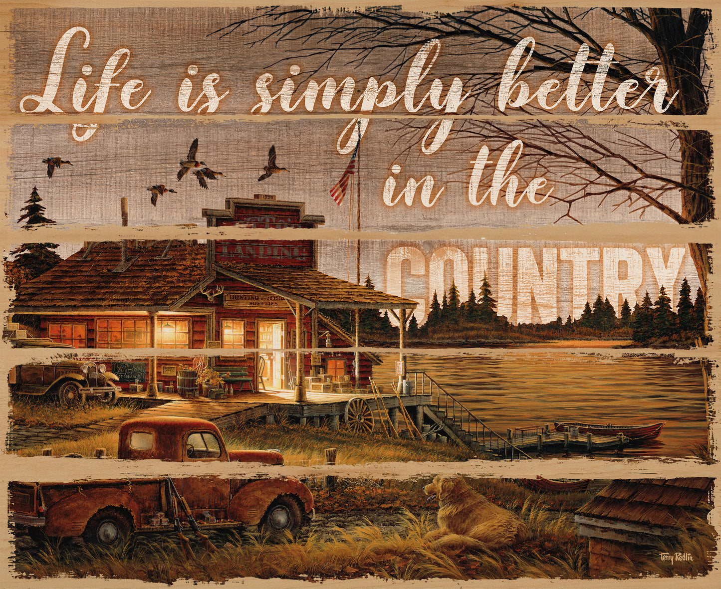 Life's Better in the Country - 18" x 22" Pallet Wall Art