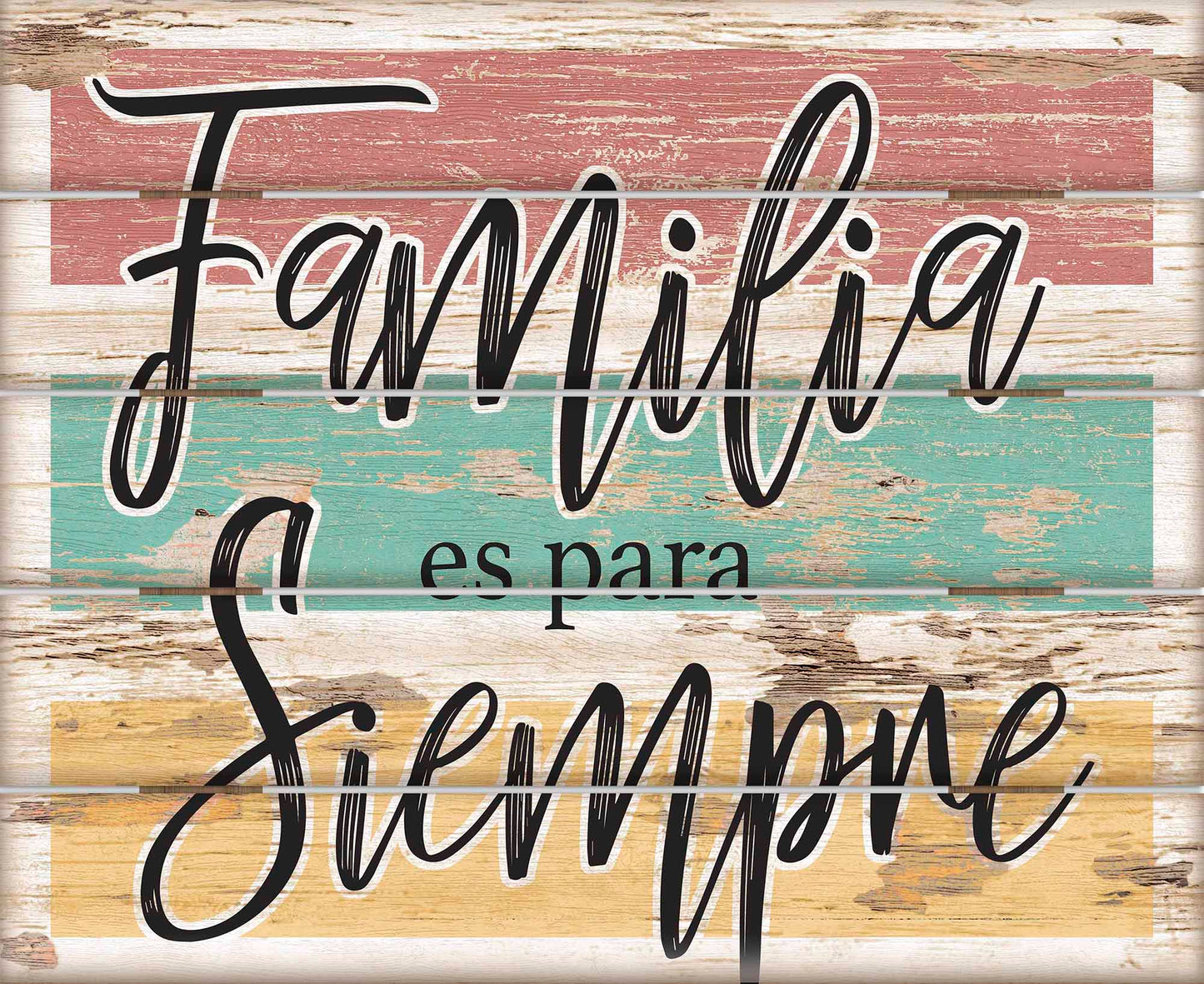 Familia Siempre Spanish - 18" x 22" Pallet Wall Art