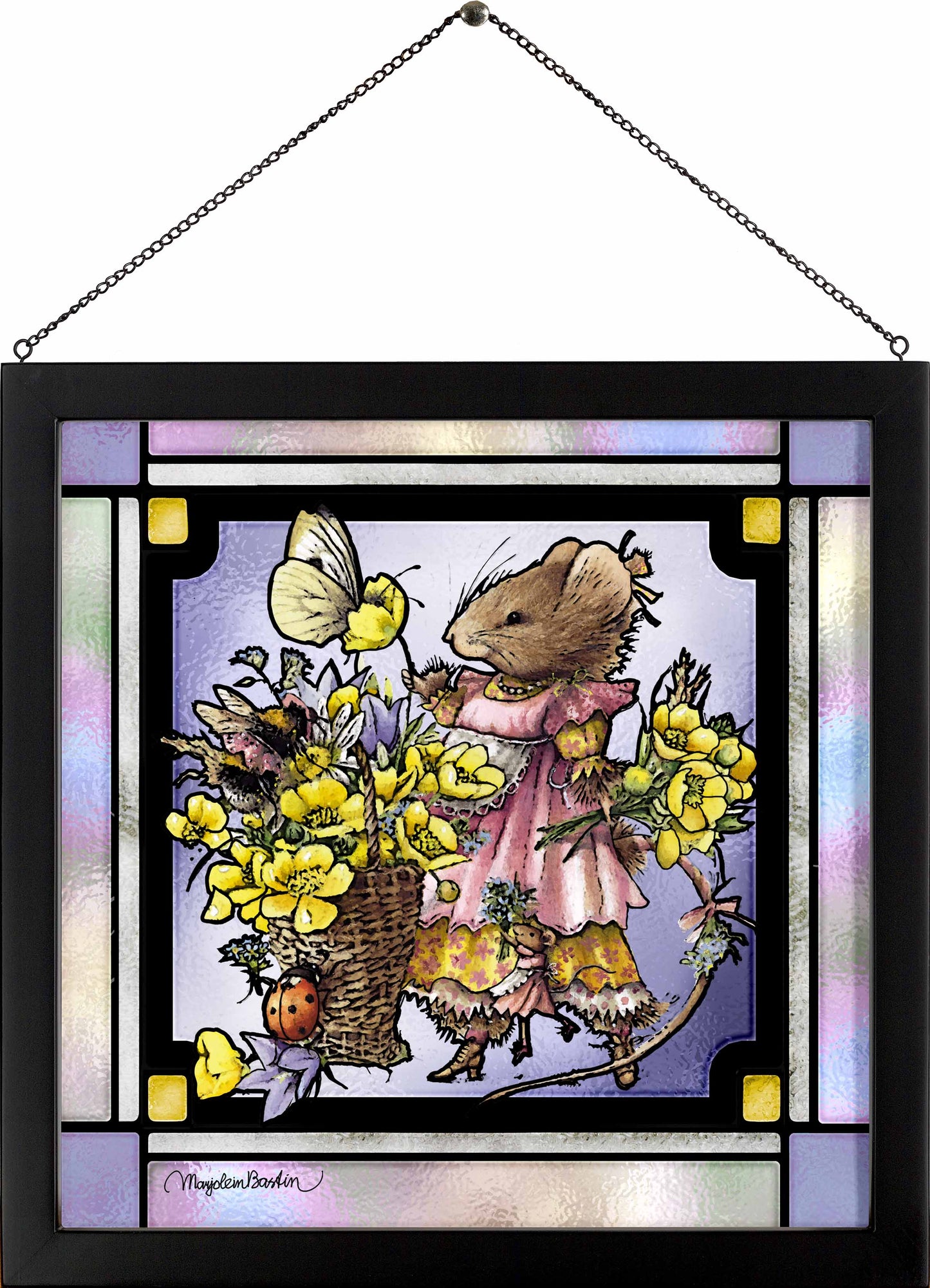 Flutter, Buzz and Bloom - Stained Glass Art