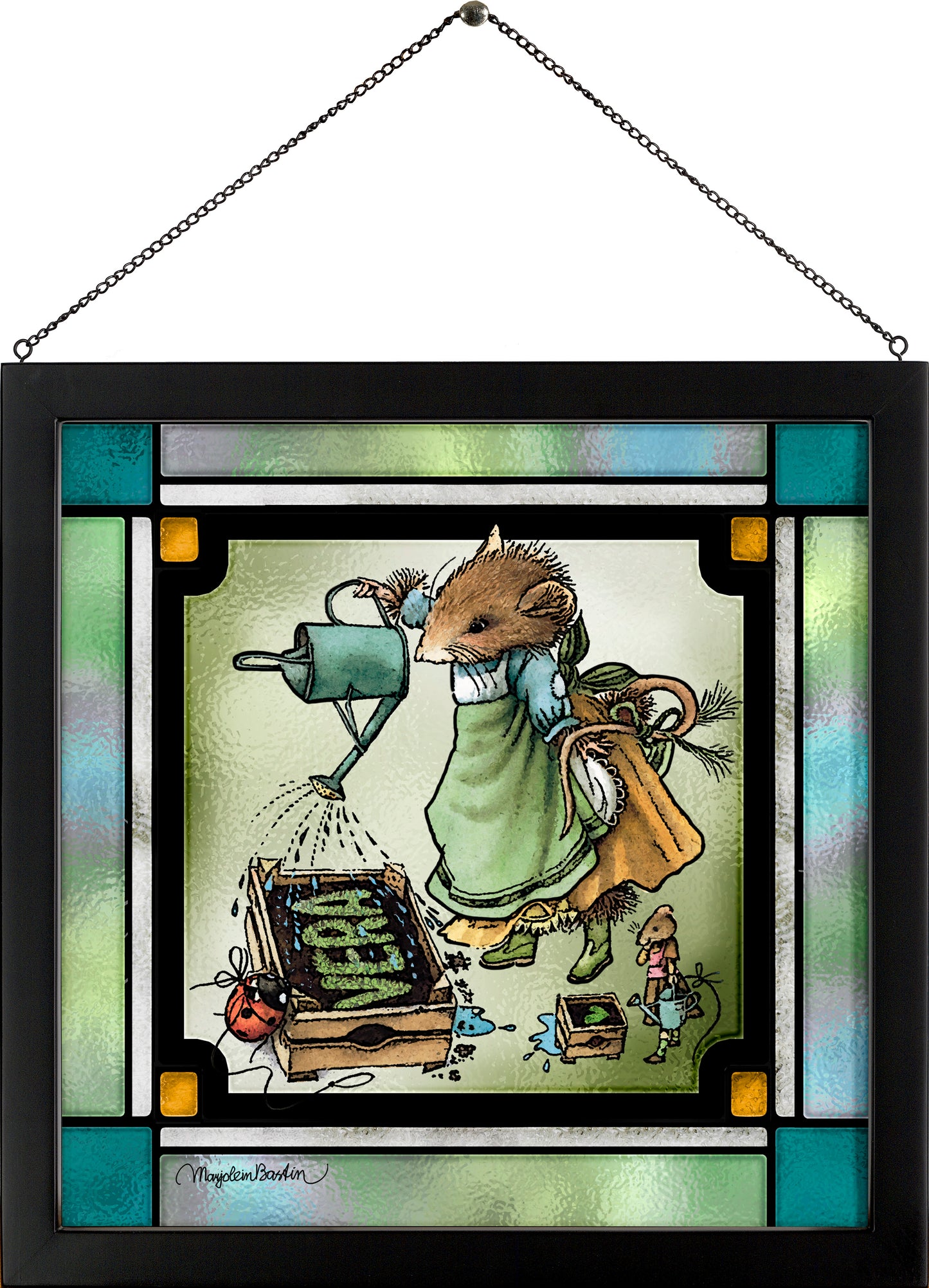 The Gentle Gardener - Stained Glass Art