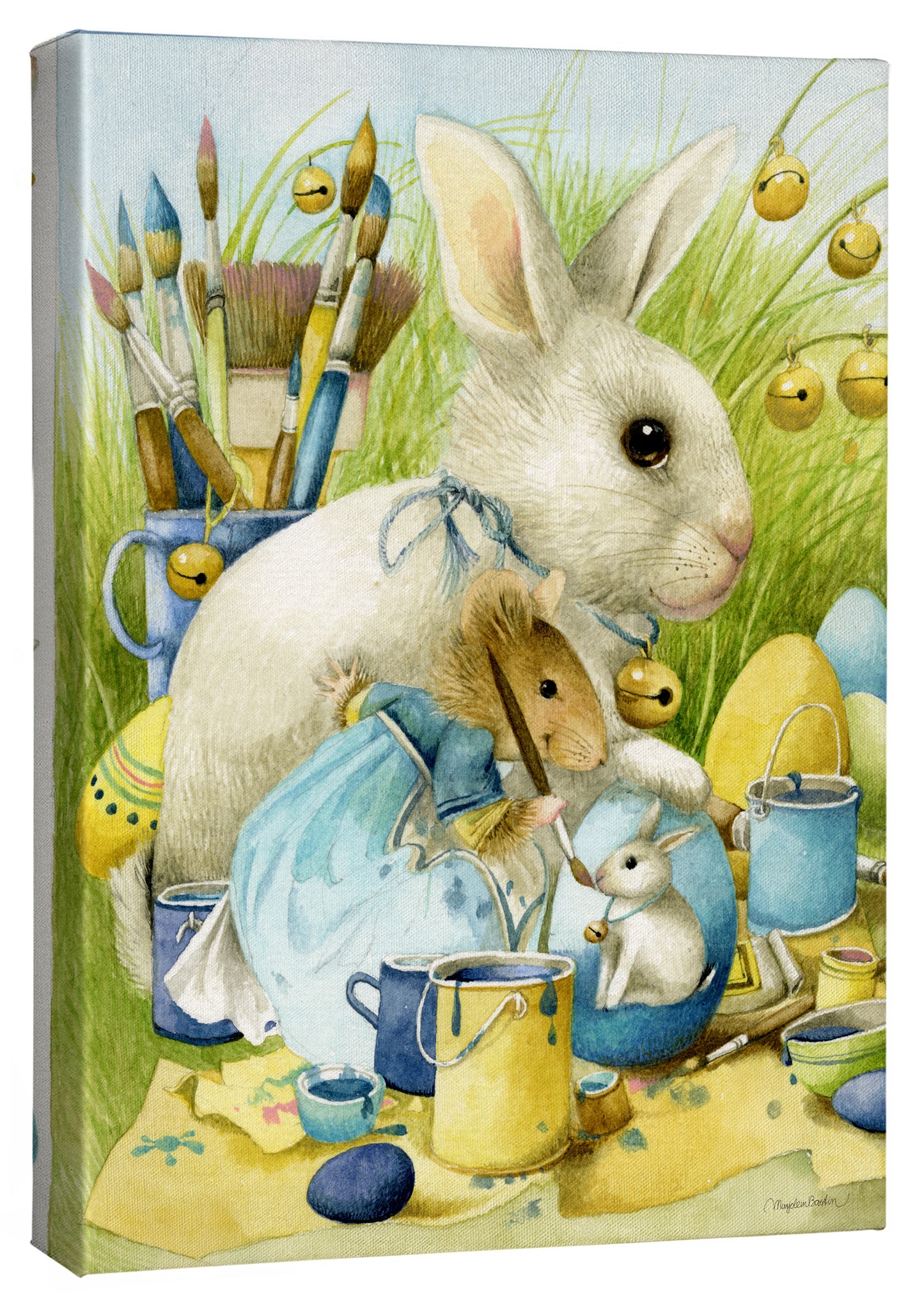 Painting Spring - 13" x 18" Gallery Wrapped Canvas