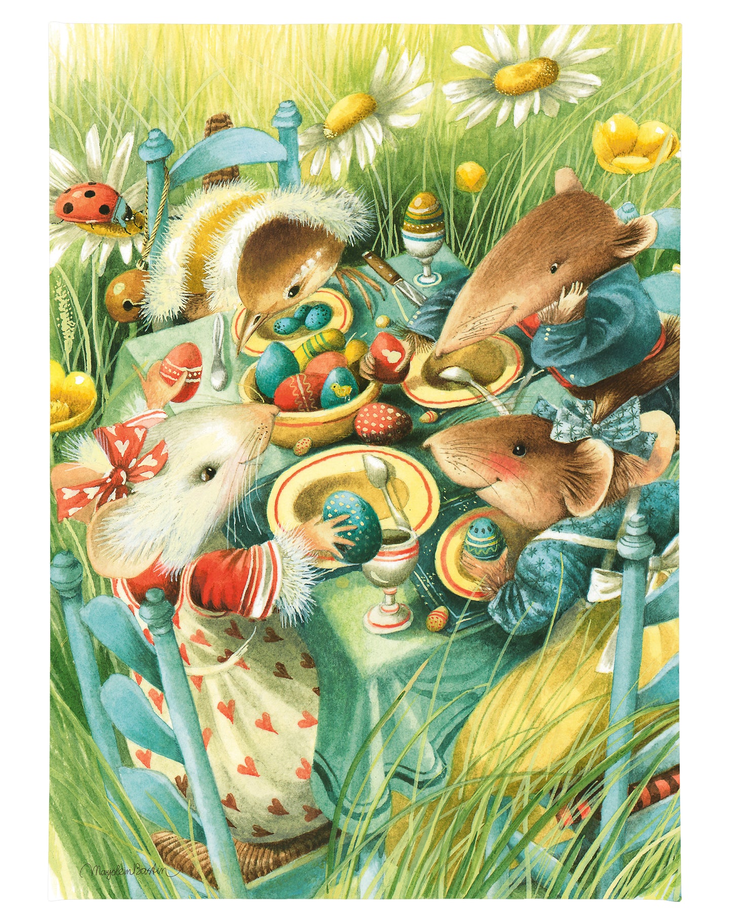 A Table Full of Easter Cheer - 13" x 18" Gallery Wrapped Canvas