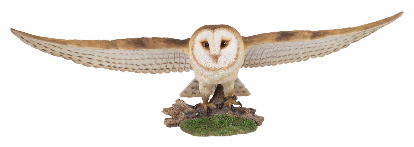 Barn Owl Flying - Sculpture