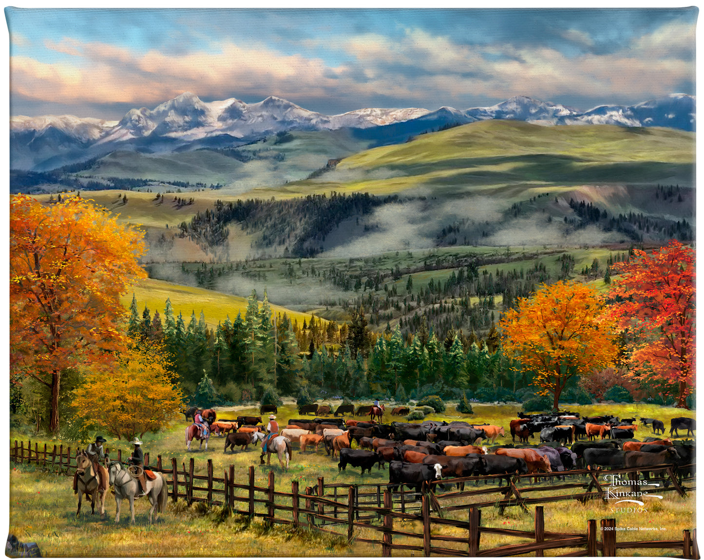 Yellowstone Sky - 8" x 10" Gallery Wrapped Canvas