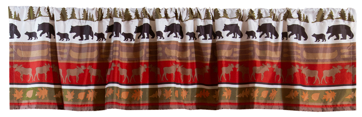 Cabin and Lodge Stripe - 18"x84" Valance