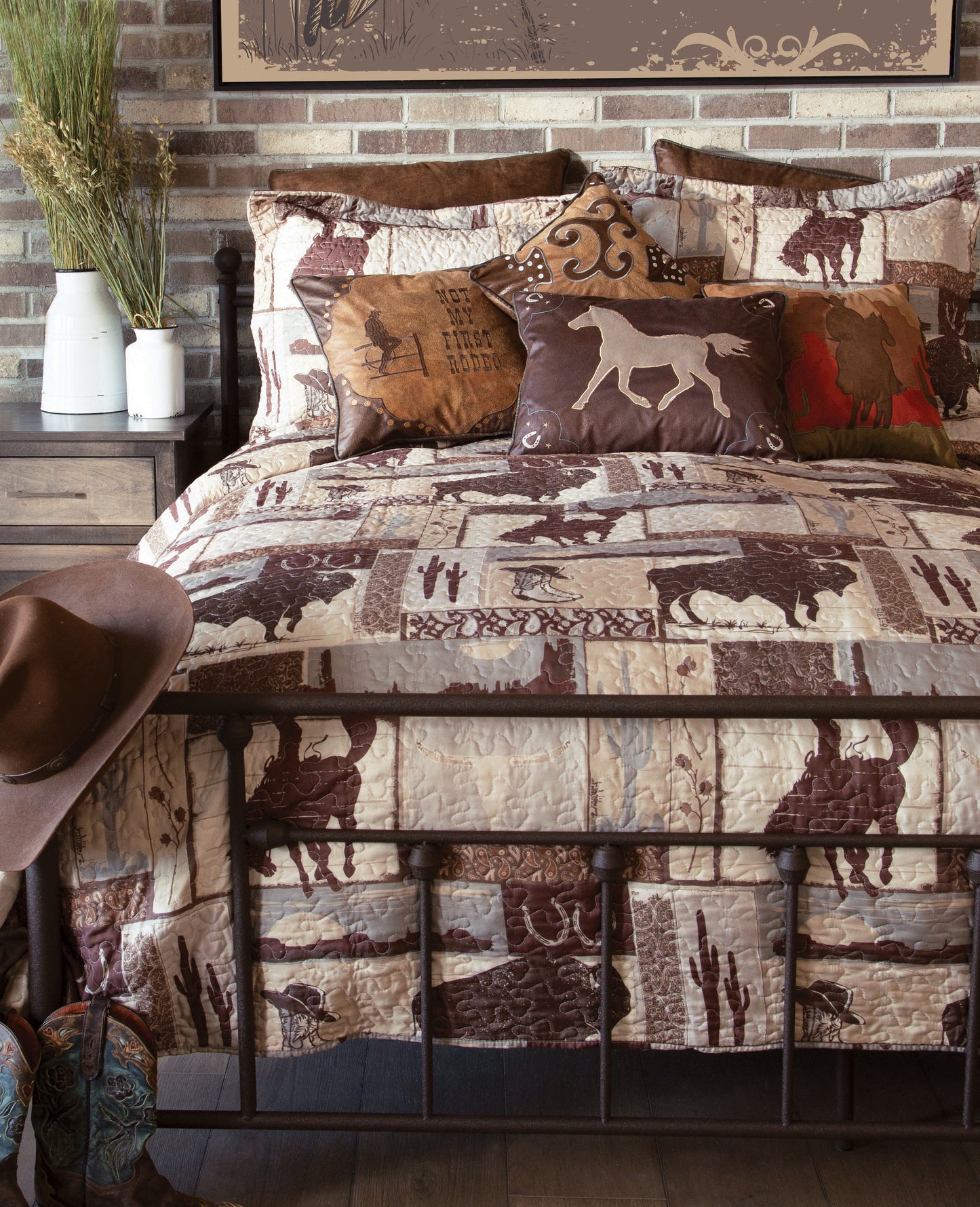 Wrangler Vintage Cowboy - Quilt (Queen Set)
