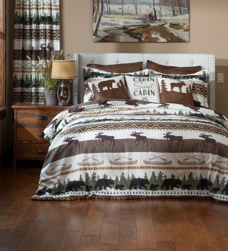 Montana Skies Queen Comforter Set - Zipper Bag