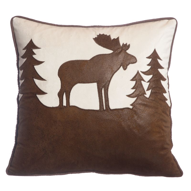 Misty Mountain Moose Pillow 18" x 18"