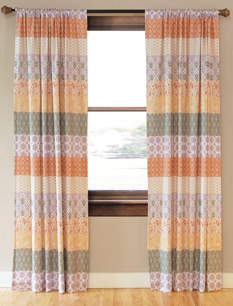 Pastel Prairie Drape Panels (Set of 2) 54" x 84"