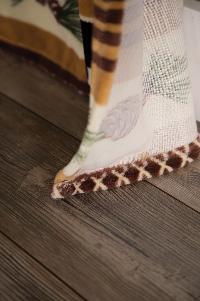 Hinterland Rustic Cabin Plush Drapes Panels (Set of 2) 54" x 84"