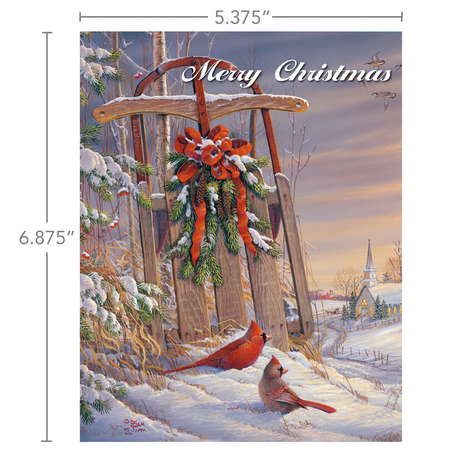 Winter Time Cardinal - Boxed Christmas Cards