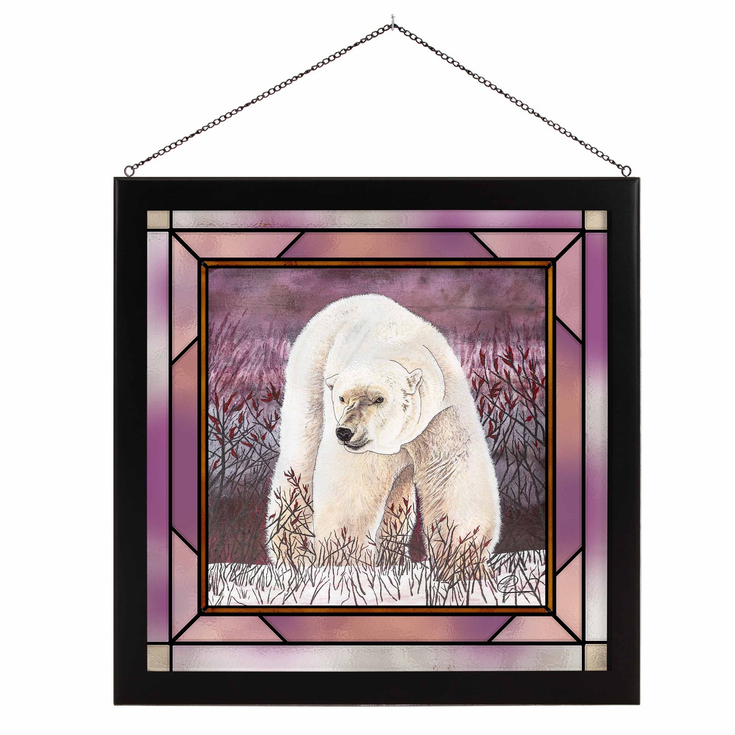 Purple Polar - Stained Glass Art