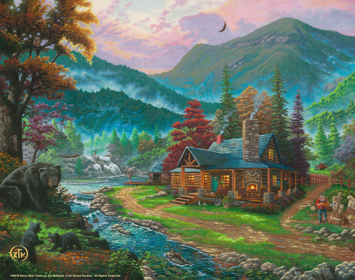Black Bear Cabin - Art Prints
