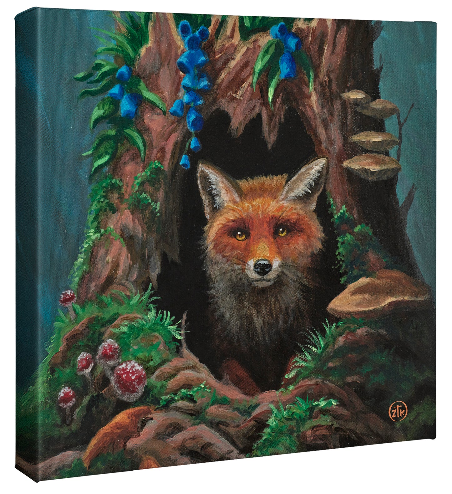 Fox Hollow - 14" x 14" Gallery Wrapped Canvas